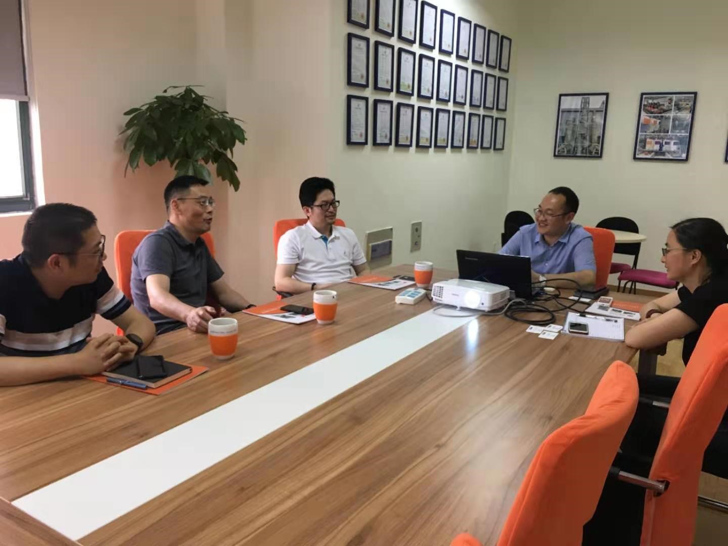 我司高層前往江蘇某環保科技有限公司進行走訪與交流